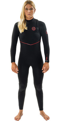 2025 Rip Curl Womens Flashbomb Fusion 4/3mm Zip Free Wetsuit 159WFS - Black